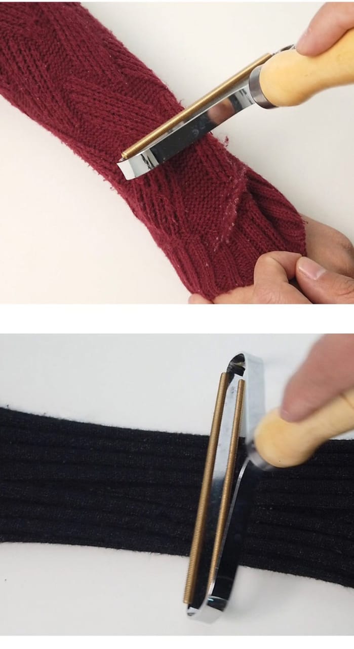 Portable Wooden Handle Lint Remover Brush