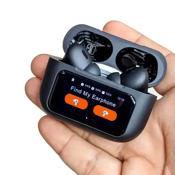 A9 Pro High Quality Sound, ENC Noise Reduction Wireless AirPods With Smart Touch Screen Control