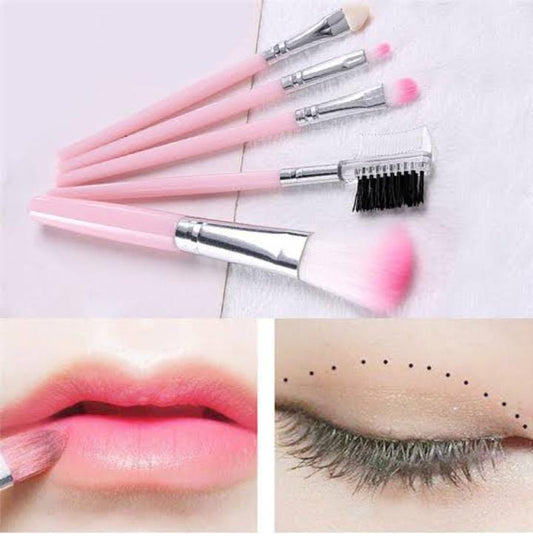 Pack Of 5pcs Makeup Tools and Brush Set - Makeup Brush Set.